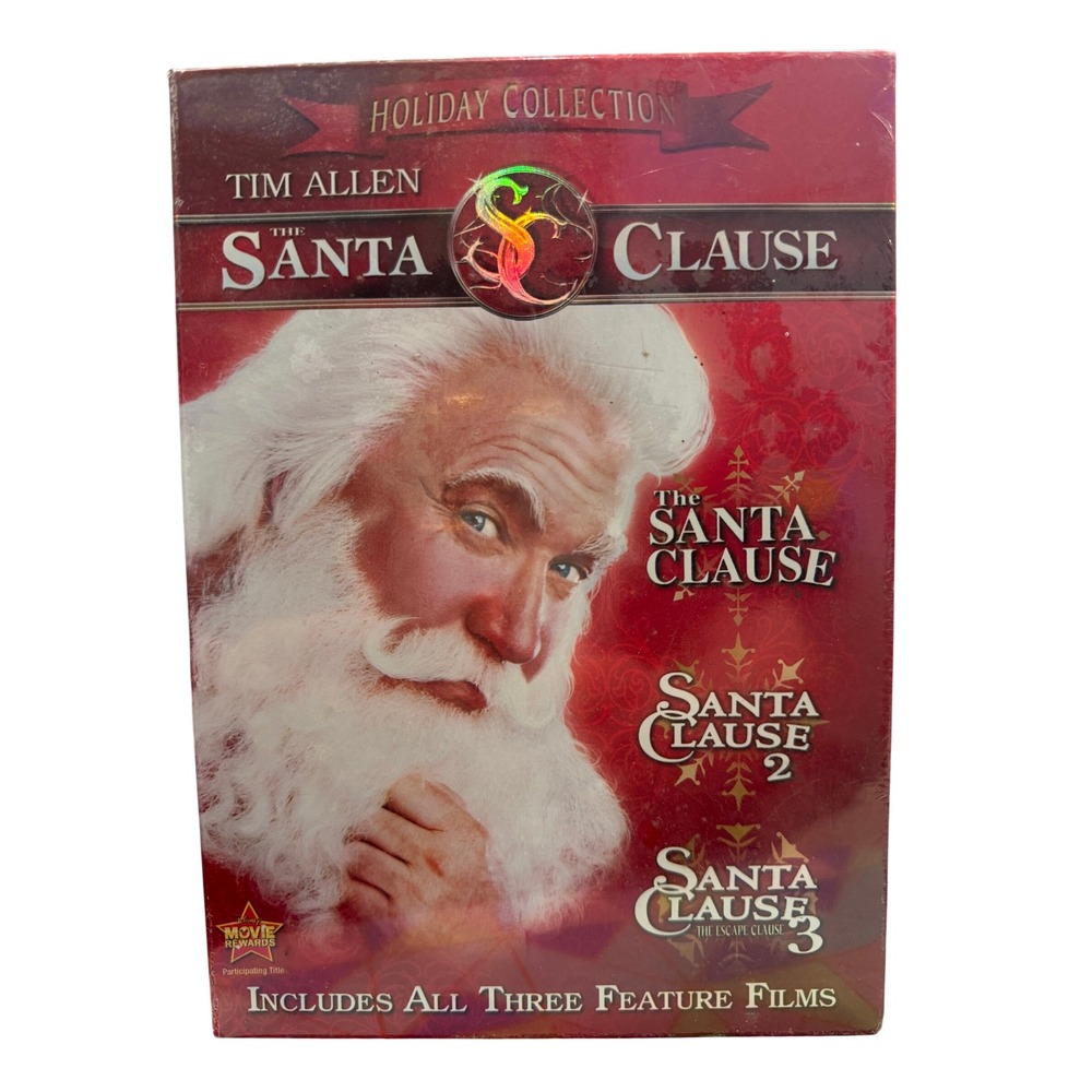 Disney The Santa Clause 3-Movie DVD Box Set Holiday Collection Tim Allen NEW
